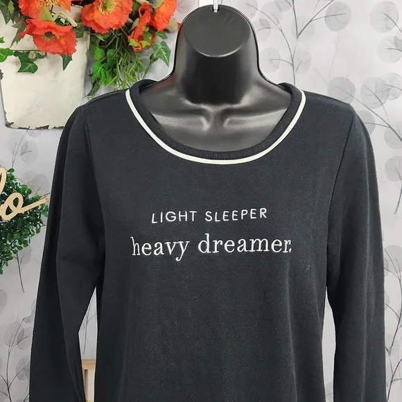 Kate Spade New York Light Sleeper heavy dreamer Sleep Top - Picture 6 of 10